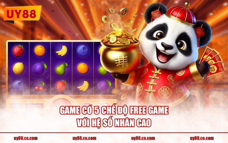 Game có 5 chế độ Free Game với hệ số nhân cao